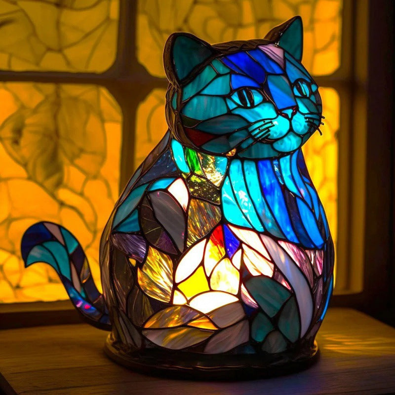 2024 3D Colored Animal Light Desk Lamp Animal Series Decorative Night Light Animal Elephant Owl Cat Vintage Table Lamp Home Decoration