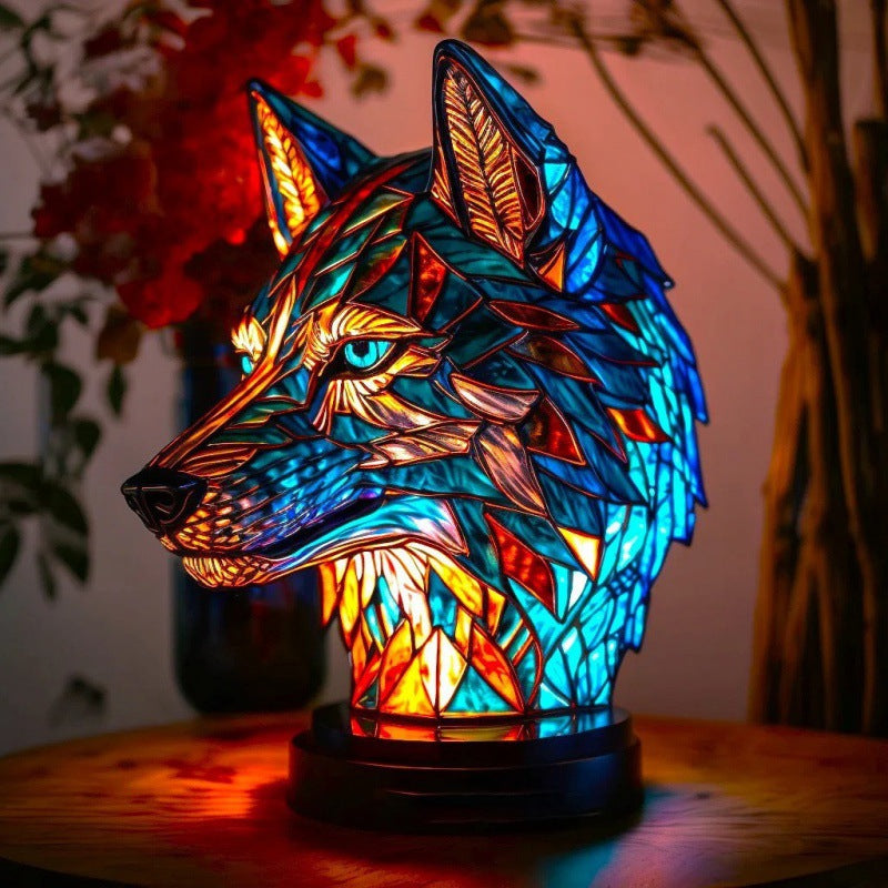 2024 3D Colored Animal Light Desk Lamp Animal Series Decorative Night Light Animal Elephant Owl Cat Vintage Table Lamp Home Decoration